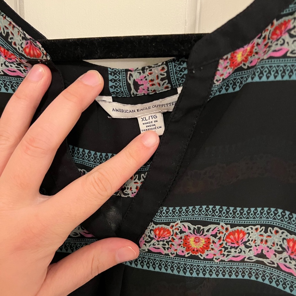 American XL sheer top